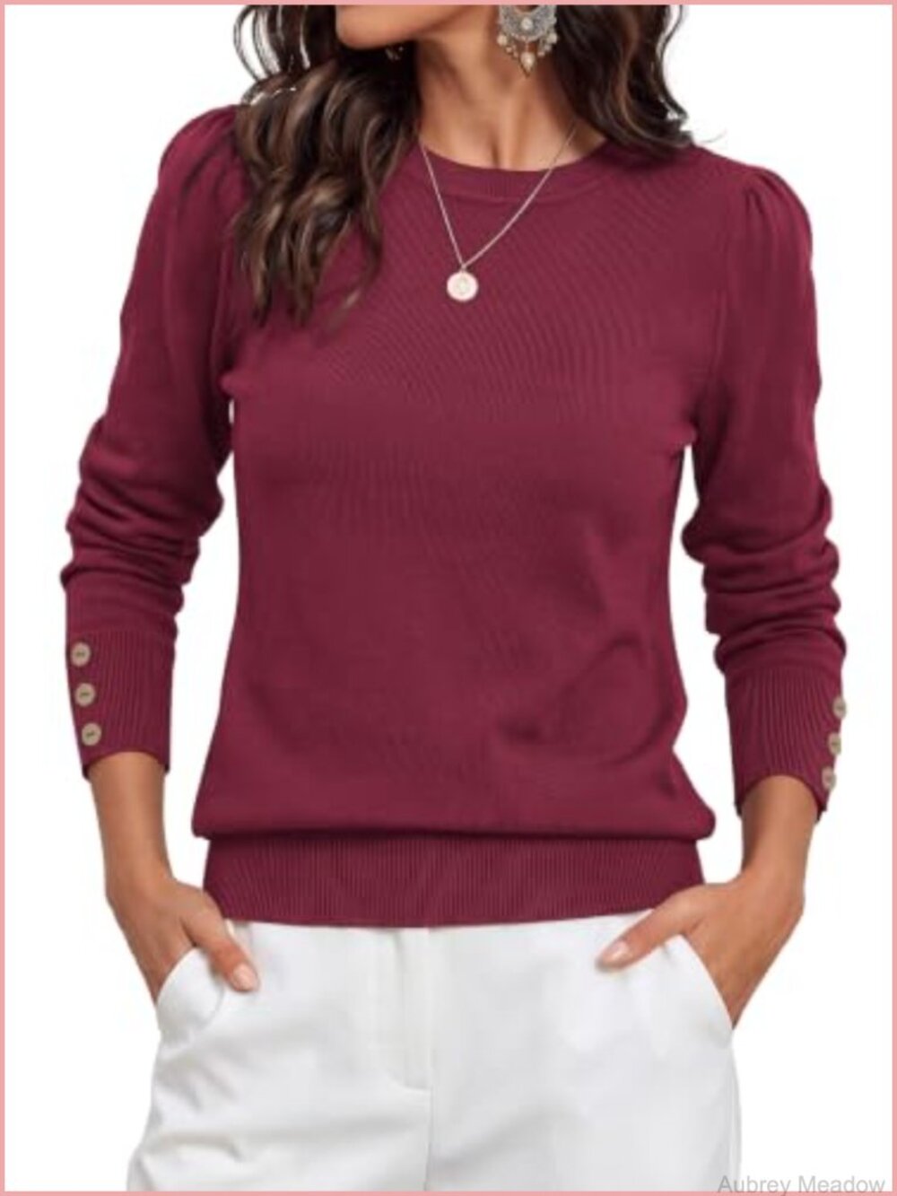 PRETTYGARDEN Womens Lightweight Long Sleeve Crewneck Pullover Sweater